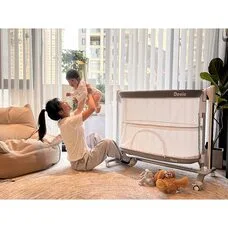 Колыбель-приставная кроватка 3в1 Denia Pituso Grey