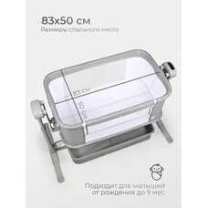 Приставная кроватка с электроукачиванием TOMIX Care