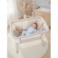 Кроватка приставная Tomix Moona Beige