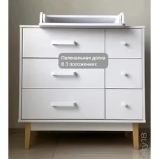 Комод Kids Vintage Premium PITUSO Белый аляска