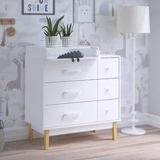 Комод Kids Vintage Premium PITUSO Белый аляска