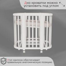 Кроватка трансформер 5в1 TOMIX NUVELLA белый