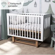 Кроватка TOMIX TESS белый бук