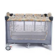 Манеж кроватка двухуровневый Cobabies-8102