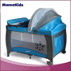 Мягкий манеж-кроватка двухуровневый Mamakids H31-7