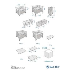 Манеж Maxi-Cosi SWIFT 3 в 1 Beyond Graphite ECO