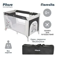 Игровой Манеж FLORECITA BLACK PITUSO