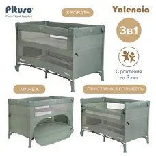 Двухуровневый манеж Pituso VALENCIA Mint