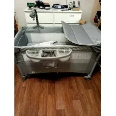 Детский манеж TOMIX Born Plus grey
