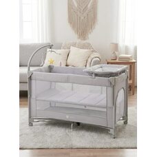 Манеж-кровать TOMIX LULLABAY LUX V2 grey