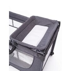 Детский двухуровневый манеж LULLABY Lux TOMIX Grey