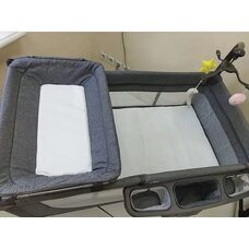 Детский двухуровневый манеж LULLABY Lux TOMIX Grey