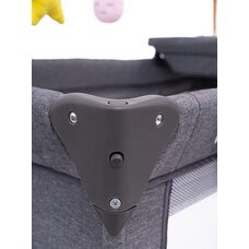 Детский двухуровневый манеж LULLABY Lux TOMIX Grey