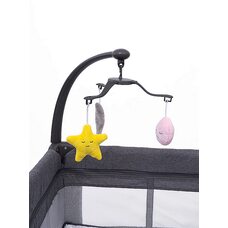 Детский двухуровневый манеж LULLABY Lux TOMIX Grey