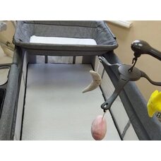 Детский двухуровневый манеж LULLABY Lux TOMIX Grey