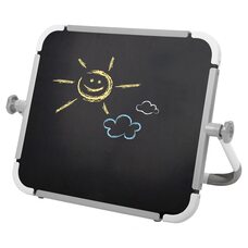 Двухсторонняя доска знаний настольная grey