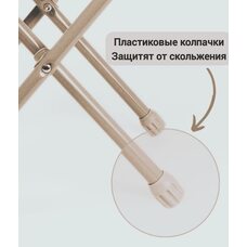 Стул детский складной мягкий моющийся ГОРОШЕК розовый НИКА