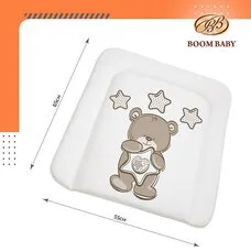 Пеленальный матрас PITUSO BoomBaby Карапуз белый 65х55 см дюспо