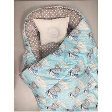 Кокон-гнездо для новорожденного одеяло+подушка