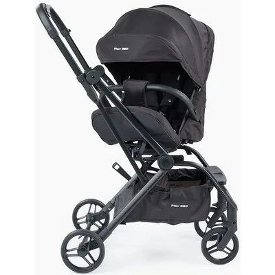 Прогулочная коляска с переставным блоком Flex 360 Happy Baby black