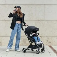 Прогулочная коляска с переставным блоком Flex 360 Happy Baby black