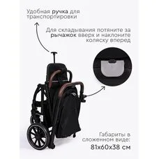 Коляска прогулочная Kelly Tomix Black