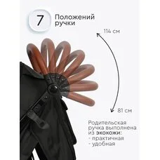 Коляска прогулочная Melony Tomix Jet black