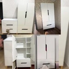Шкаф детский MOWBaby LILLA Cloud White