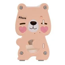 Стеллаж для игрушек с ящиками Медвежонок PITUSO персик
