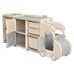 Стеллаж для игрушек с ящиками PITUSO Машинка MAX Grey Beige