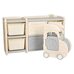 Стеллаж для игрушек с ящиками PITUSO Машинка MAX Grey Beige
