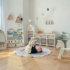 Стеллаж для игрушек с ящиками PITUSO SuperBox Сream