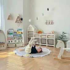 Стеллаж для игрушек с ящиками PITUSO SuperBox Сream