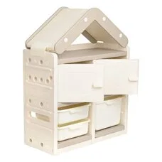 Стеллаж для игрушек с ящиками PITUSO Tejado Beige 