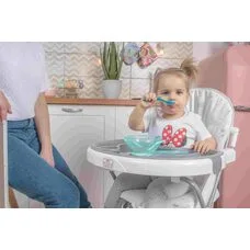 Стульчик для кормления Polini kids 252 Звездное сияние белый-серый