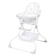 Стульчик для кормления Polini kids 252 Звездное сияние белый-серый