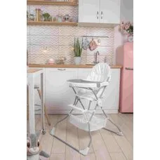 Стульчик для кормления Polini kids 252 Звездное сияние белый-серый