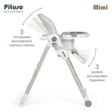 Стульчик для кормления Pituso MiMi Grey Rabbit