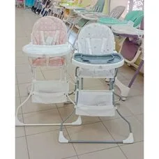 Стульчик для кормления Polini kids 252 Звездное сияние белый-серый