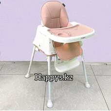 Стульчик трансформер для кормления 4в1 Roby Tomix Pink
