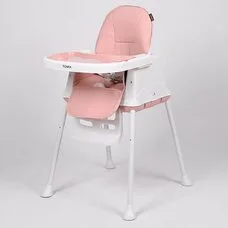 Стульчик трансформер для кормления 4в1 Roby Tomix Pink