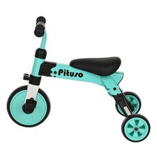 Велосипед-Беговел складной 2в1 трехколесный Pituso Букашка Зеленый