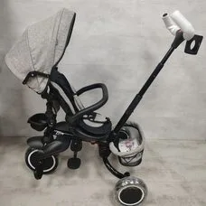 Велосипед детский складной с родительской ручкой Elite PITUSO Plus Beige