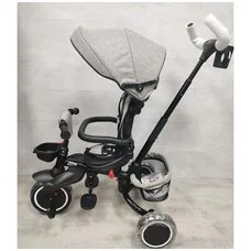 Велосипед детский складной с родительской ручкой Elite PITUSO Plus Beige