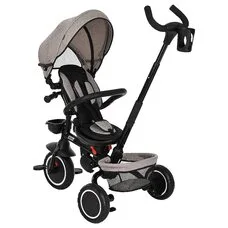Велосипед детский складной с родительской ручкой Elite PITUSO Plus Beige