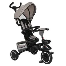 Велосипед детский складной с родительской ручкой Elite PITUSO Plus Beige