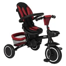 Велосипед детский складной с родительской ручкой Elite PITUSO Plus Red Maroon