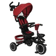 Велосипед детский складной с родительской ручкой Elite PITUSO Plus Red Maroon