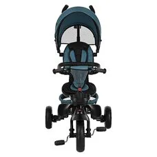 Велосипед детский складной с родительской ручкой Elite PITUSO Plus Teal Blue