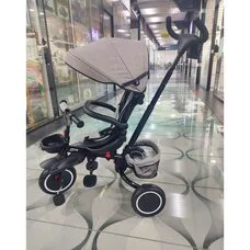 Велосипед детский складной с родительской ручкой Elite PITUSO Plus Beige